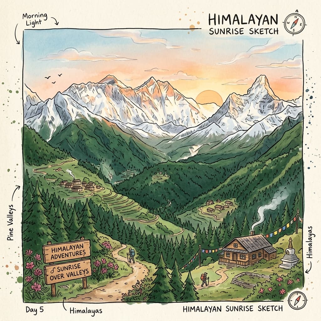 Dawn in the Himalayas